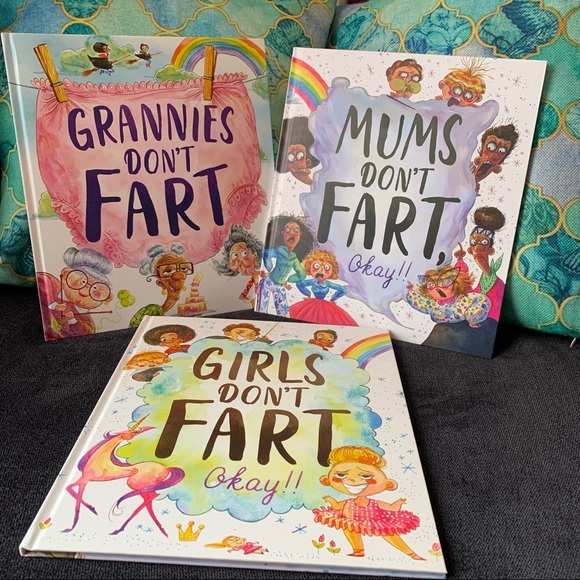 Grannies, Girls, and Moms Don’t Fart Hardcover Books (Set of 3 ) New - Picture 1 of 16